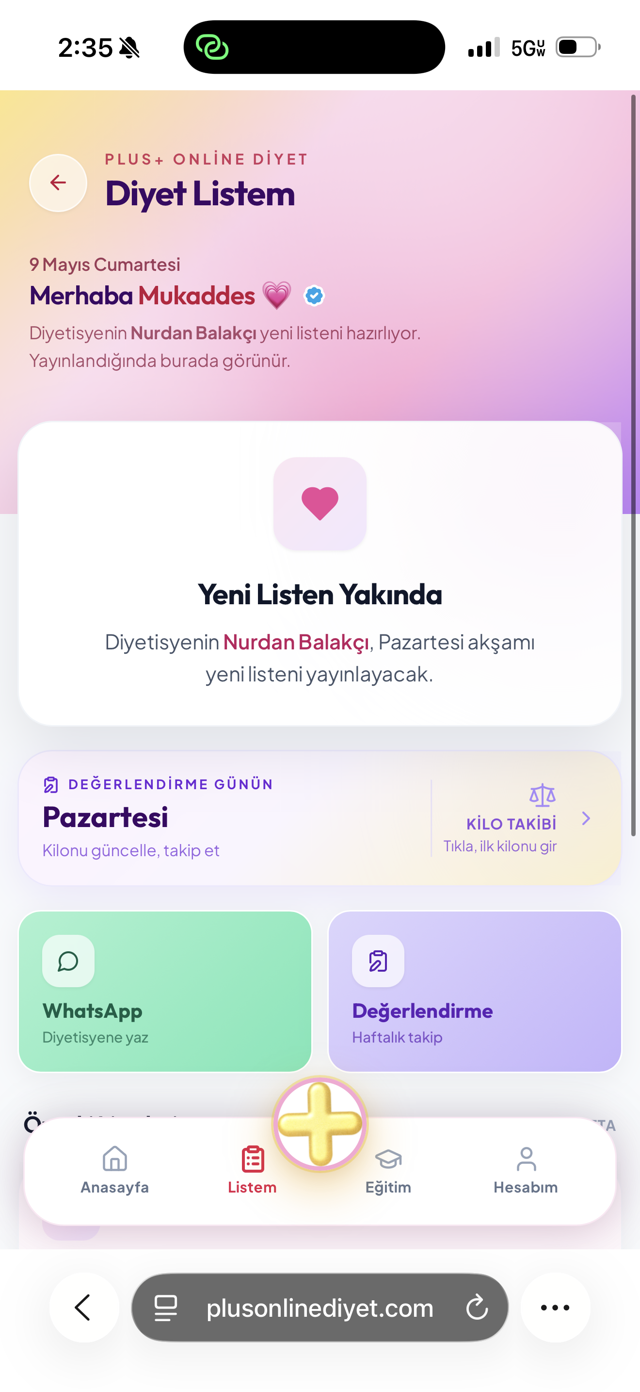 Diyet Listem